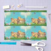 幸せな春、嬉しいイースター。 ティッシュの包むこと 薄葉紙 (クラフト)