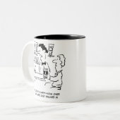 幸せな時間を過ぎて妻が到着 ツートーンマグカップ (正面左)