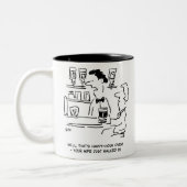 幸せな時間を過ぎて妻が到着 ツートーンマグカップ (左)