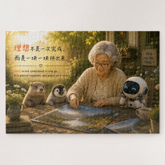 幸せな暮らし 小さなことを楽しむ ジグソーパズル (横)
