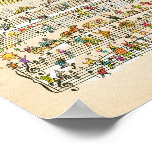 幸せな曲 ポスター (角)