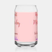 幸せな最初の母親の日を追加の名前文字mommyハート ガラス缶 (左)