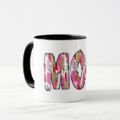 幸せな最初の母親の日"母" マグカップ (正面左)