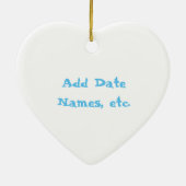 幸せな最初ハヌカーは一緒にギフトのカスタムを飾ります セラミックオーナメント (裏面)