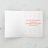 幸せな最初ハロウィンの孫のカボチャ カード (内部)