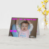 幸せな最初母の日のお母さん! カード (黄色い花)