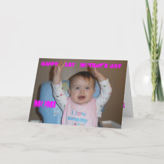 幸せな最初母の日のお母さん! カード