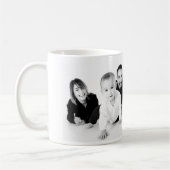 幸せな最初父の日の新しいパパ コーヒーマグカップ (左)