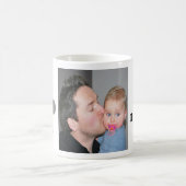 幸せな最初父の日の最も最高のなパパの写真 コーヒーマグカップ (中央)