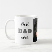 幸せな最初父の日の最も最高のなパパの写真 コーヒーマグカップ (左)