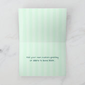 幸せな最初父の日-カスタムな超音波の写真 カード (内部)