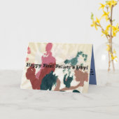 幸せな最初父の日! カード (黄色い花)