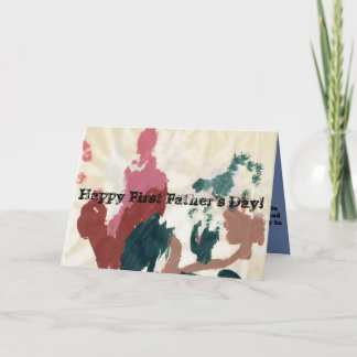 幸せな最初父の日! カード