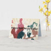 幸せな最初父の日! カード (黄色い花)