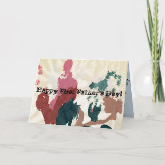 幸せな最初父の日! カード