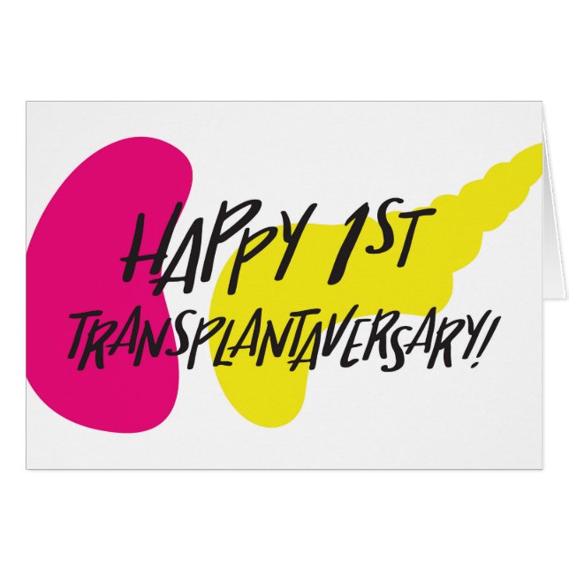 幸せな最初SPK Transplantaversaryカード (正面横)
