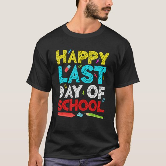 幸せな最後の日の学生と先生1 Tシャツ (正面)