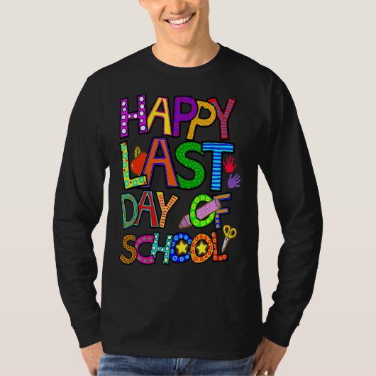 幸せな最後の日の学生と先生3 Tシャツ (正面)