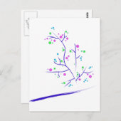 幸せな木 ポストカード (正面/裏面)