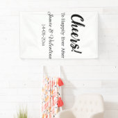 幸せな未来に乾杯　夫婦名　日付を追加 横断幕 (インサイチュ)