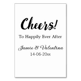 幸せな未来に乾杯（夫婦名） （日付） テーブルナンバー