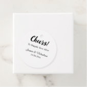 幸せな未来に乾杯（夫婦名） （日付） フェイバータグ (インサイチュ)