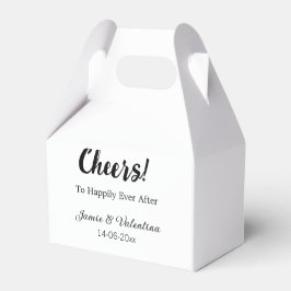 幸せな未来に乾杯 < couple 名> <日付>  フェイバーボックス