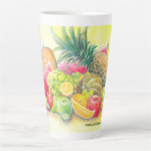 幸せな果物 カフェラテマグ (正面)