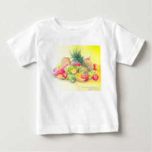 幸せな果物 ベビーTシャツ