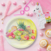 幸せな果物 ペーパープレート (パーティー)