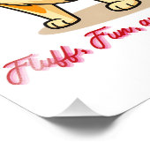 幸せな柴犬ドッグ フォトプリント (角)