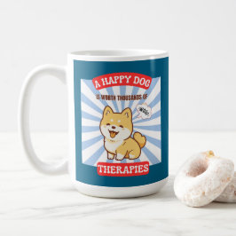 幸せな柴犬 かわいい犬 コーヒーマグカップ