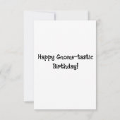 幸せな格言タスティック誕生日はがき:カラフル Gar カード (裏面)