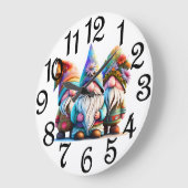 幸せな格言 ラージ壁時計 (傾斜)