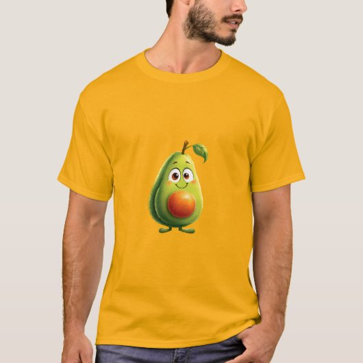 幸せな梨のマスコット Tシャツ (正面)