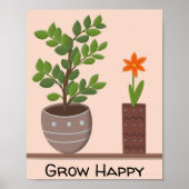 幸せな植物を育てる ポスター (正面)