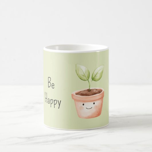 幸せな植物 コーヒーマグカップ (中央)