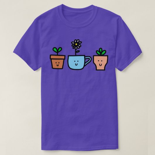 幸せな植物 Tシャツ (デザイン正面)