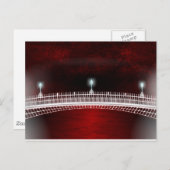 幸せな橋の上の日没 ポストカード (正面/裏面)