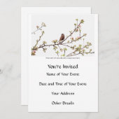 幸せな歌を歌う鳥 招待状 (正面/裏面)