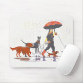 幸せな歩行 マウスパッド (マウス)