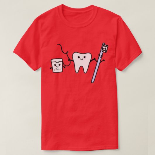 幸せな歯の友 Tシャツ (デザイン正面)