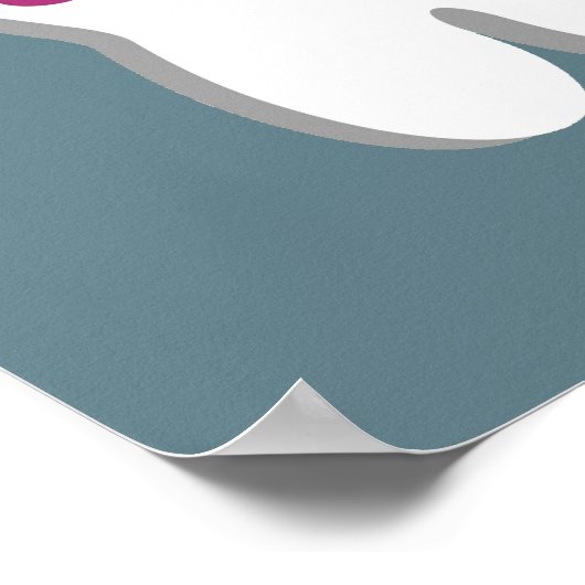 幸せな歯の笑顔 ポスター (角)