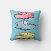 幸せな歯カラフルの魚 クッション (正面)