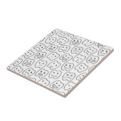 幸せな歯パターン タイル (側面)