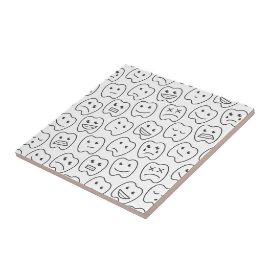 幸せな歯パターン タイル (側面)