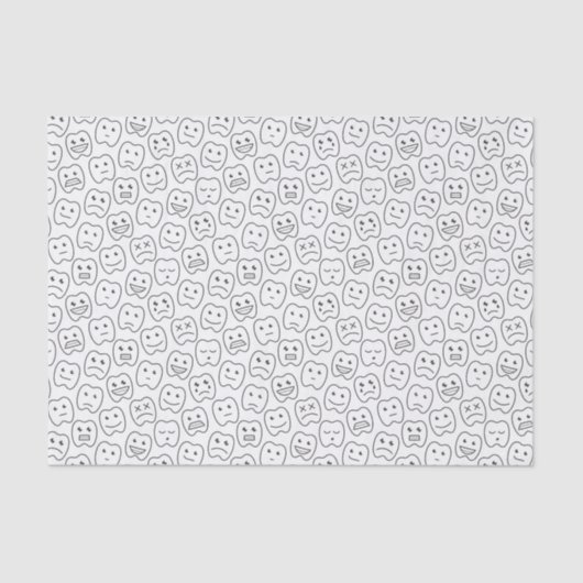 幸せな歯パターン 薄葉紙 (正面)