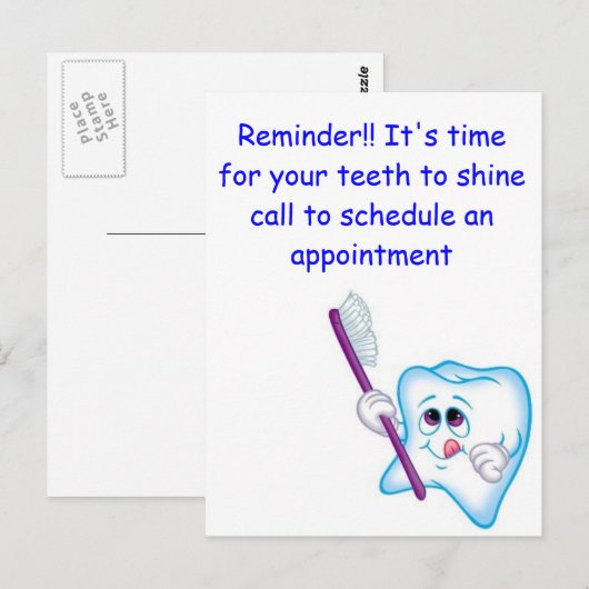 幸せな歯 ポストカード (正面/裏面)