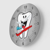 幸せな歯 ラージ壁時計 (傾斜)