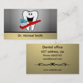 幸せな歯 名刺 (正面/裏面)